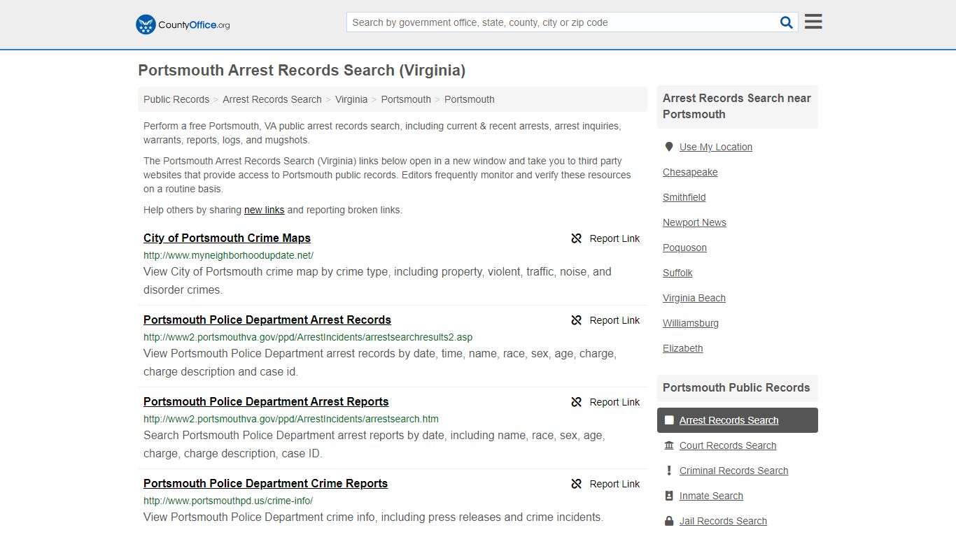 Arrest Records Search - Portsmouth, VA (Arrests & Mugshots)